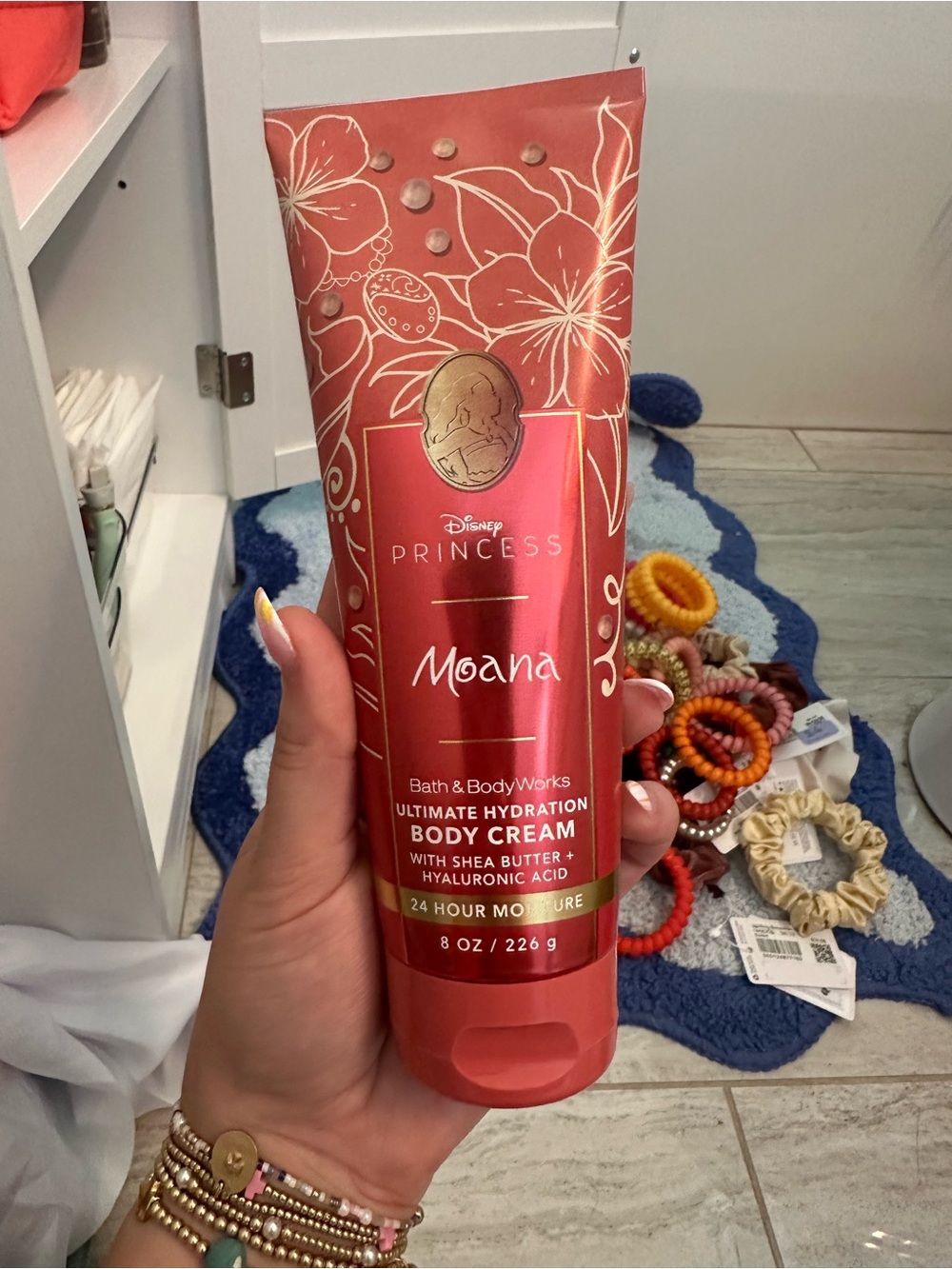 Bath & Body Works Moana Princess Hydration Body Cream - Coral Red